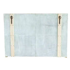 Mobile Contenitore Decorativo a 4 Ante in Legno Marrone, Alto 100 cm: Chiusura Magnetica, Ripiani Fissi