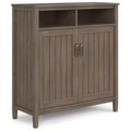 Rowan Medium Storage Cabinet Smoky Brown - WyndenHall: Adjustable Shelves, Media Stand, Cord Management