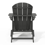 Polytrends Laguna Sedia Adirondack Pieghevole da Esterno per Patio Resistente allo Sbiadimento e alle Intemperie