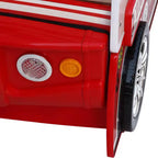 GDFStudio Juna Letto Singolo a Forma di Camion dei Pompieri con Luci LED