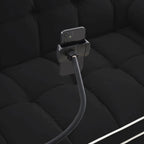 Divano letto trasformabile a 2 posti in velluto da 140 cm con letto estraibile, reclinabile, tasche laterali e supporto per telefono