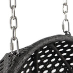LeisureMod Sedia a Uovo Sospesa per 2 Persone con Supporto - Dondolo Pensile per Esterni/Interni in Rattan Intrecciato con Cuscini
