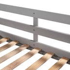 Letto a castello a L per 4 bambini, letto a castello quadruplo con scivolo, struttura in legno full e twin per cameretta dormitorio