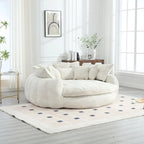 Comodo divano letto matrimoniale Loaf, divano letto oversize con braccioli