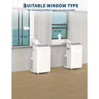 Condizionatore portatile da 15.000 BTU, unità AC portatile 3-in-1 con deumidificatore e ventilatore, modalità sleep, telecomando e pannello LED, raffredda 850 piedi quadrati, silenzioso