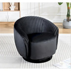 Poltroncina girevole Milvo Small in velluto