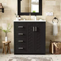 Mobile bagno 30 pollici con lavabo singolo, armadietto e 3 cassetti – Nero / Blu / Verde / Indaco / Bianco