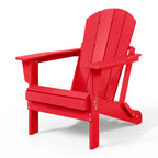 Polytrends Laguna Sedia Adirondack Pieghevole da Esterno per Patio Resistente allo Sbiadimento e alle Intemperie