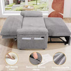 Dyonery Divano Letto Convertibile 3-in-1, Divano Letto Estraibile con Schienale Regolabile