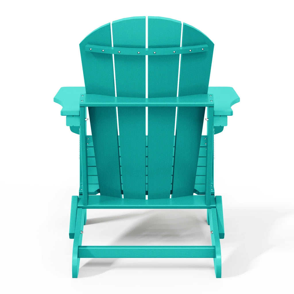 Polytrends Laguna Sedia Adirondack Pieghevole da Esterno per Patio Resistente allo Sbiadimento e alle Intemperie