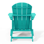 Polytrends Laguna Sedia Adirondack Pieghevole da Esterno per Patio Resistente allo Sbiadimento e alle Intemperie