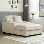 Divano letto chaise longue oversize moderno metà secolo con cuscino