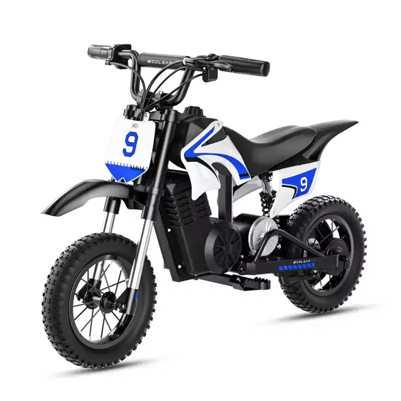 ECOLEAP K1 Moto da cross elettrica per bambini 36V 25 km/h veloce, autonomia 22 km, motore di picco 700W, 3 modalità di velocità, pneumatici fuoristrada da 12 pollici, certificazione UL, età 3-10 anni