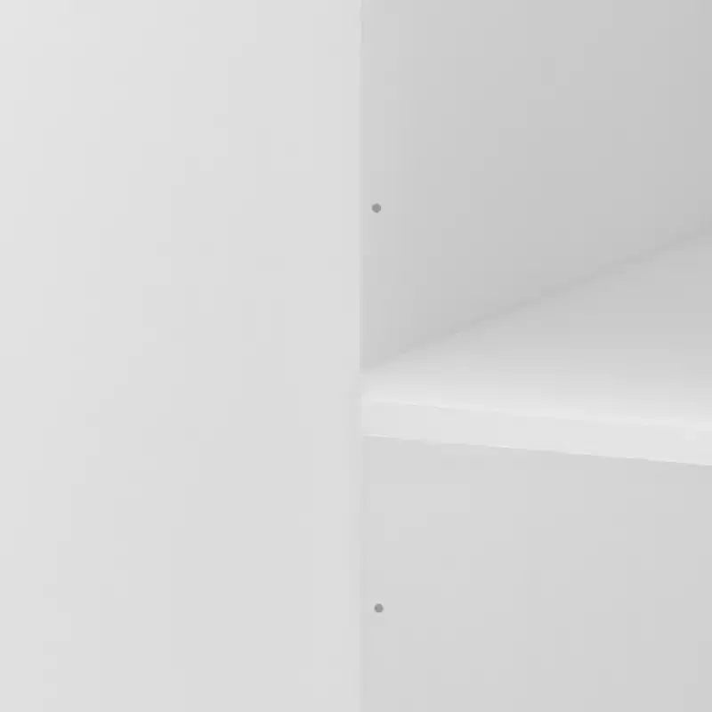 Armadio Guardaroba a 8 Ante di Grande Capacità, Alto 180 cm, con Asta Appendiabiti, Ripiani Regolabili e Ante Decorative in Rattan