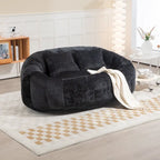 GDFStudio - Divano Pigro a 2 Posti Laurel Chenille con Schiuma ad Alta Densità e Comfort Extra Large