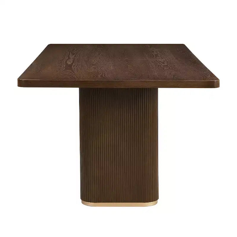 Christopher Knight Home Yodsak Set da Pranzo Moderno a 7 Pezzi in Legno e Metallo con Sedie Girevoli a 180