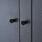 Dispensa da cucina indipendente 77H, armadio contenitore in stile rustico con ripiani regolabili, ripiani sulla porta, cassetti e portabottiglie - ModernLuxe