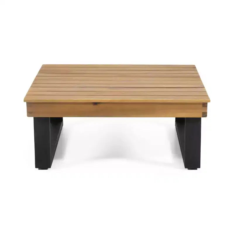 Set Divano Sezionale Esterno a L Patio da Giardino Set Lounge per il Tempo Libero con Tavolino da Caffè e Cuscino Resistente all'Acqua - ModernLuxe