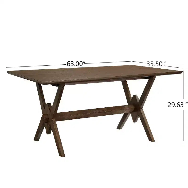 Christopher Knight Home Simon Set da pranzo 5 pezzi in legno di gomma stile Mid-Century moderno con sedie imbottite in bouclé