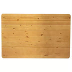 Flash Furniture Tavolo da Pranzo Rettangolare Rustico in Pino Massiccio 46 x 30