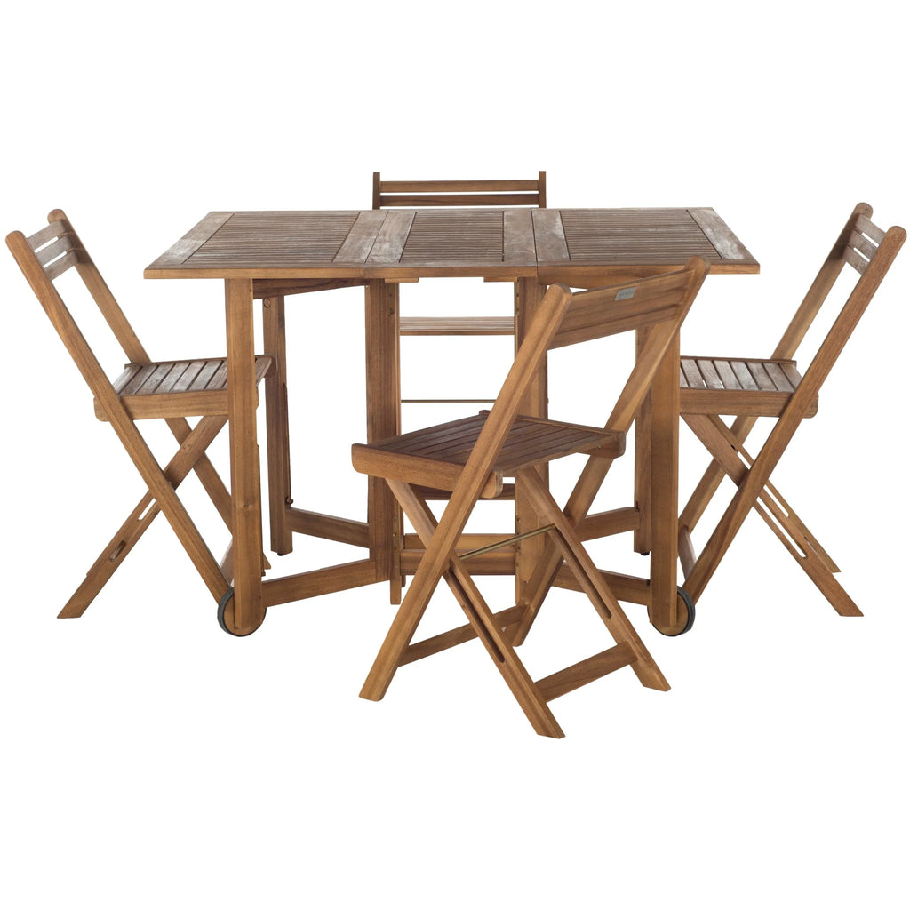 SAFAVIEH Brandy Set da pranzo da esterno 5 pezzi - 43Wx35Dx29H