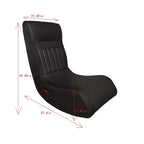 GDFStudio Claudia Sedia da Gaming Pieghevole da Terra con Bluetooth e Massaggio a Vibrazione