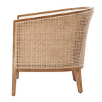 Poltrona d'Appoggio in Lino Tillman con Rattan