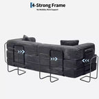 80.7 Divano Letto Trasformabile 5 in 1 鈥?Velluto a Coste, 544 kg, Nessun Montaggio