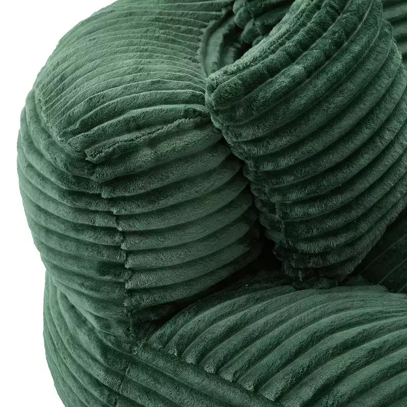 Divano Sacco per Adulti Bambini, Poltrona Sacco Oversize in Velluto a Coste con 3 Cuscini e Braccioli per Soggiorno Camera da Letto