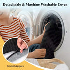 Materasso da campeggio in memory foam Costway con fondo antiscivolo e borsa da viaggio per dormire all'aperto grigio/blu