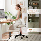 Pinmoco Sedia da ufficio ergonomica Criss Cross, sedia da meditazione regolabile in altezza, girevole a 360°, supporto lombare, sedia da lavoro e da ufficio, sedia ADHD