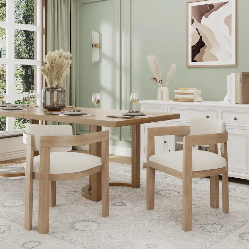 Sedia da pranzo moderna e sofisticata Conrad con braccioli di Christopher Knight Home