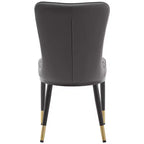Bekrvio Sedie da Sala da Pranzo Set da 6, Moderne Imbottite in Ecopelle con Schienale Alto, Gambe in Metallo, Sedie da Cucina Senza Braccioli per Soggiorno Sala da Pranzo