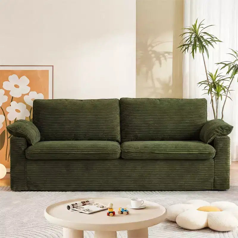 Dyonery 86 Cloud Loveseat Sofa, seduta profonda e ampi braccioli con cuscini, telaio robusto, design ergonomico e traspirante