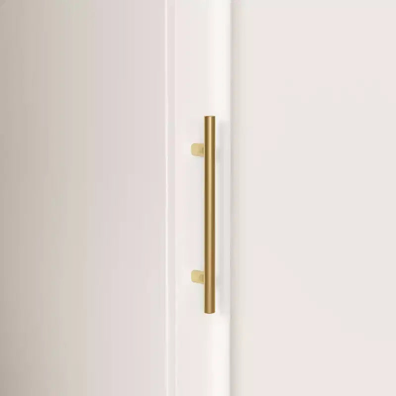 Famapy Armadio Guardaroba Modulare di Lusso Bianco con Dettagli Dorati: Ante a Pannelli + Design Ante Miste Elegante Armadio Su Misura per Camere da Letto