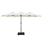 MAISON ARTS Ombrellone Doppio da 4,5 m, Extra Large, per Patio, con Base Inclusa