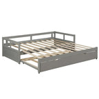 Divano Letto Estensibile con Letto Estraibile, Divano Letto in Legno con Letto Estraibile