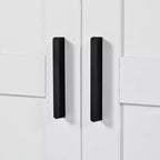 Dispensa da cucina indipendente 77H, armadio contenitore in stile rustico con ripiani regolabili, ripiani sulla porta, cassetti e portabottiglie - ModernLuxe