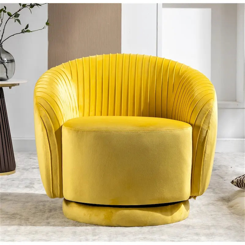 Poltroncina girevole Milvo Small in velluto