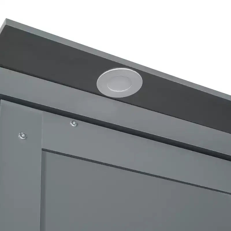 Letto a muro a scomparsa Whisen Modern Design con struttura in legno, Queen Size, con divano e mensole
