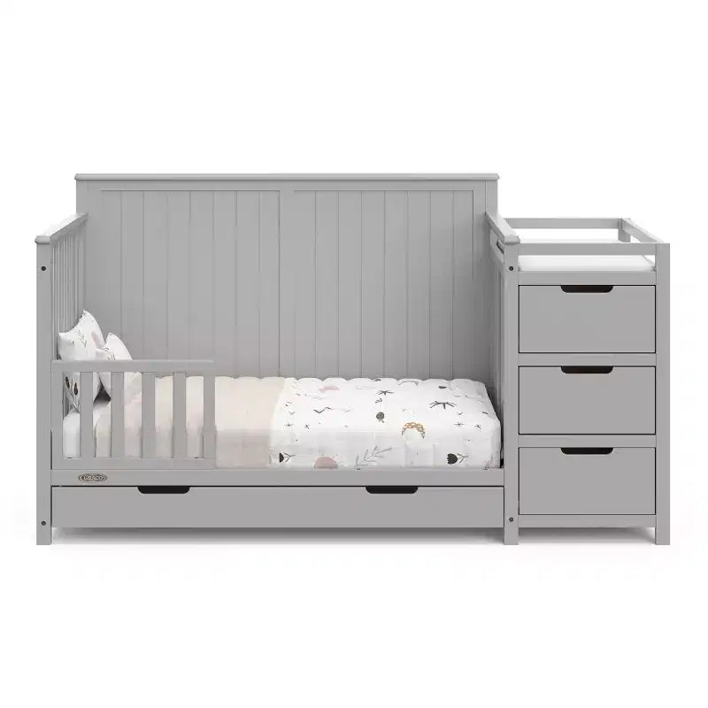 Culla e Fasciatoio Convertibili 5-in-1 con Cassetto