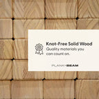 Telaio letto matrimoniale Plank+Beam Farmhouse con testiera, letto a piattaforma in legno massello
