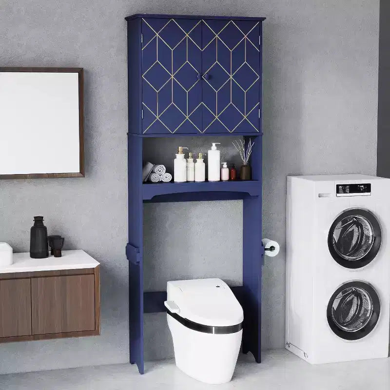 Armadietto salvaspazio da bagno sopra il WC