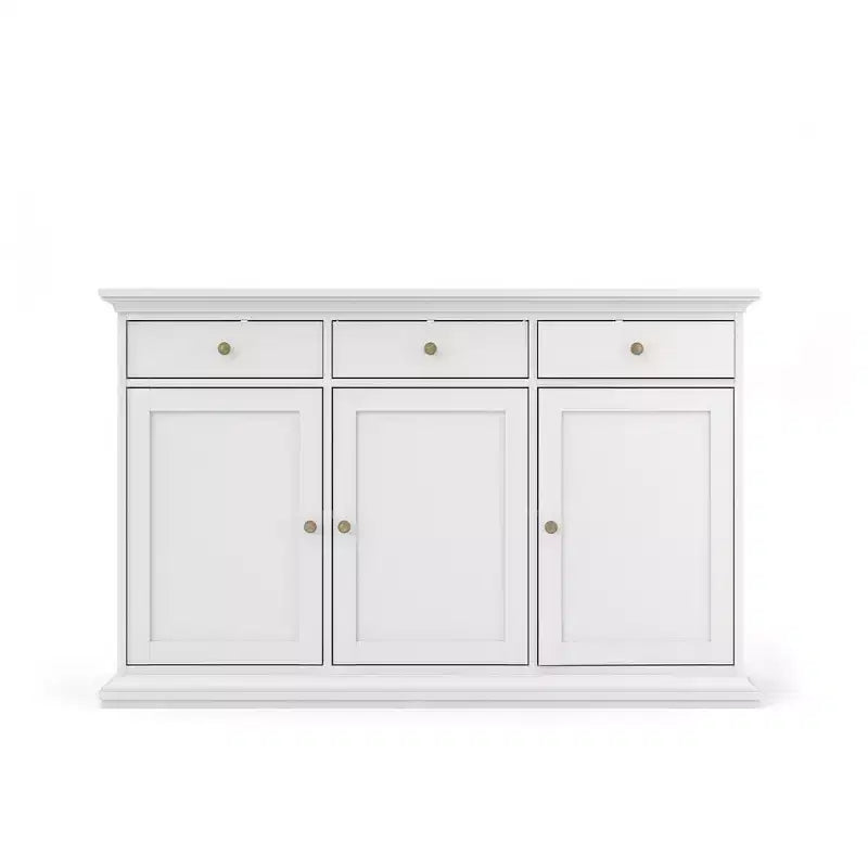 Tvilum, Credenza con 3 Ante e 3 Cassetti, Bianco
