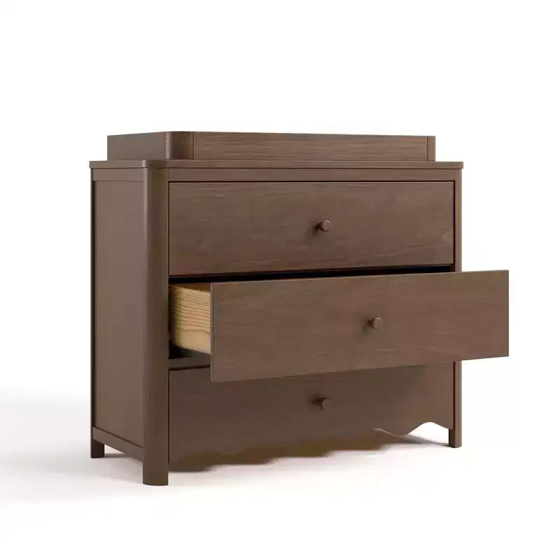 Comodino fasciatoio a 3 cassetti Storkcraft Casablanca con piano rimovibile