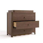 Comodino fasciatoio a 3 cassetti Storkcraft Casablanca con piano rimovibile