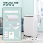 Condizionatore Portatile da 14000 BTU, Rinfresca Fino a 70 m², Unità AC Portatile con Deumidificatore