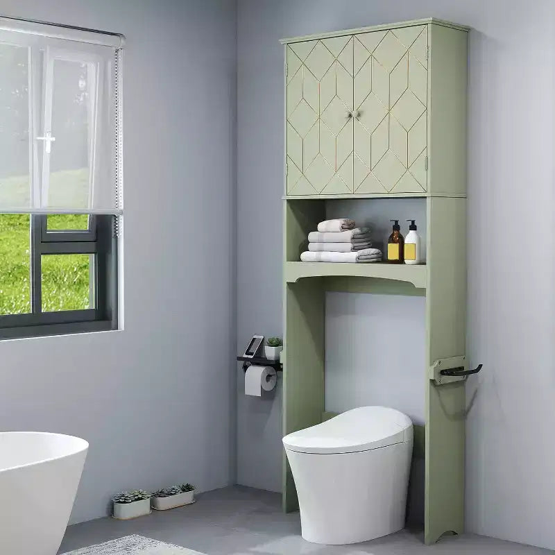 Armadietto salvaspazio da bagno sopra il WC