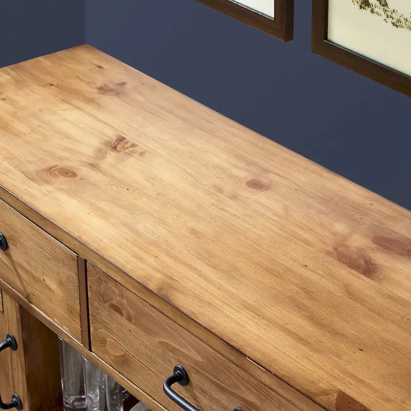 Credenza Crosley Roots finitura naturale - 52 L x 18 P x 36 H