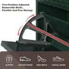 CLIHOME Scarpiera da Ingresso con 24 Paia, Organizzatore per Scarpe con Cassetti a Ribalta, Scaffale Armadio Porta Scarpe